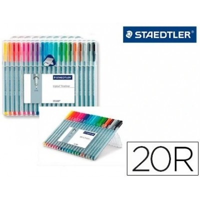 ESTUCHE 20 PIEZAS TRIPLUS FINELINER 334 (14+6 DE REGALO) SURTIDAS STAEDTLER 334 SB20P3 (Espera 4 dias)